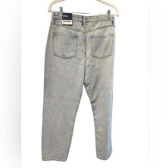 NWT Old Navy Girls High Rise Slouchy Straight Denim Jeans - Size 18 - Picture 9 of 11